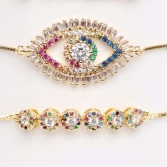 BOGO 1/2 OFF NIB Rainbow Adjustable Bracelets - Picture 2 of 3